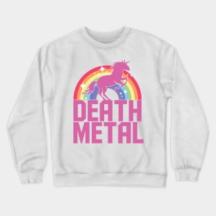 Death Metal Unicorn (Pink) Crewneck Sweatshirt